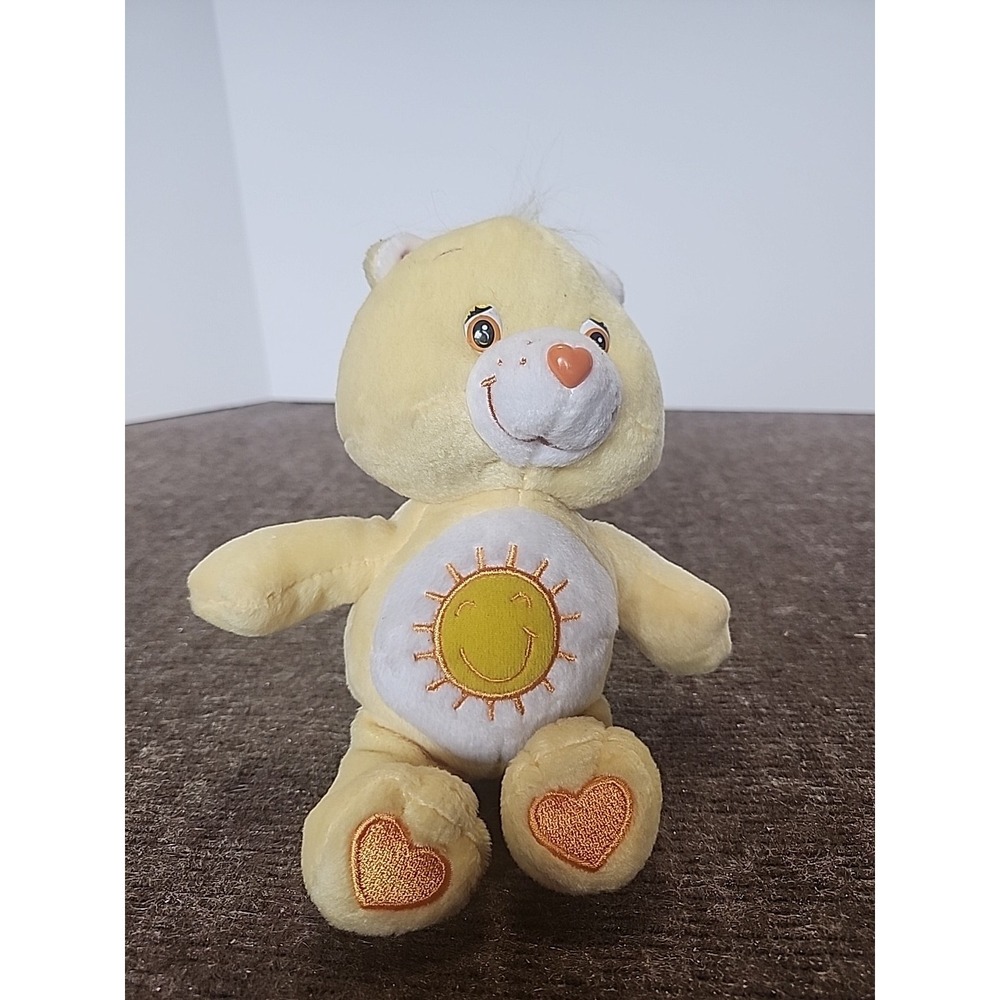 Funshine Bear Care Bear plushy Free Earings To Cute Tag Cut Off